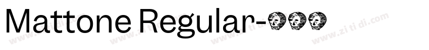 Mattone Regular字体转换